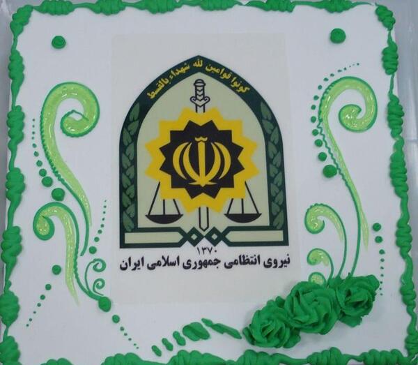 عکس کیک هفته نیروی انتظامی