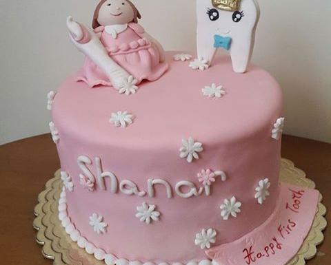 عکس کیک دندونی دخترانه