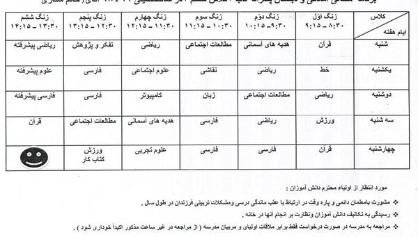 عکس کلاس ششم پسرانه
