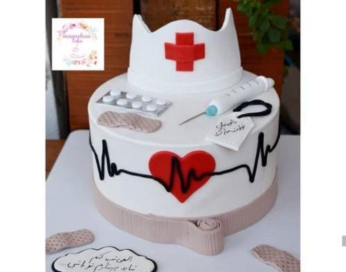 عکس کیک مدل ضربان قلب