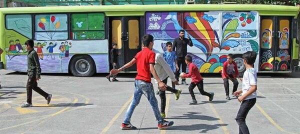 عکس مدرسه صبح رویش