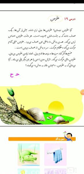 عکس حلزون کلاس اول