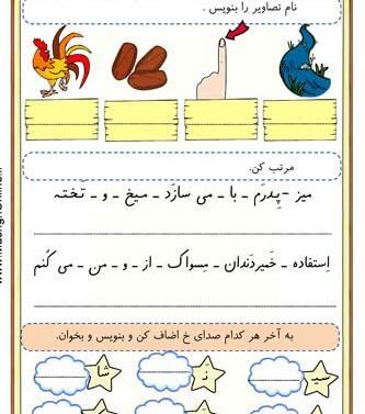 عکس حروف کلاس اول