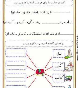 عکس حروف کلاس اول