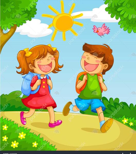 عکس مدرسه رفتن کارتونی