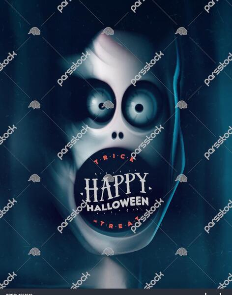 عکس نوشته هالووین مبارک