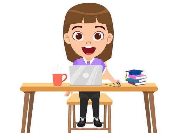 عکس کلاس انلاین کارتونی