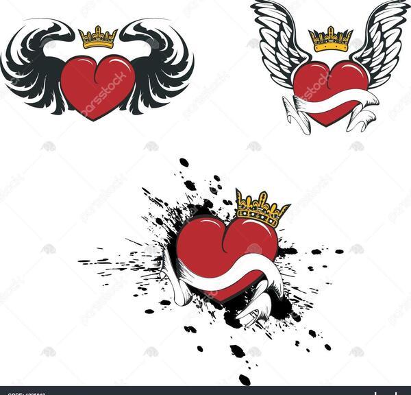عکس تاج و قلب