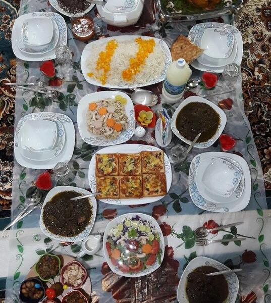 عکس غذا شب یلدا
