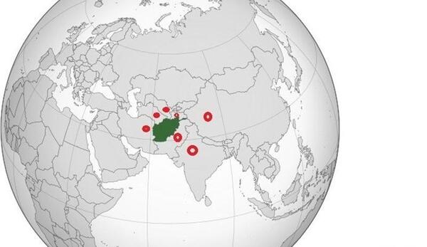 عکس و تصویر نقشه افغانستان