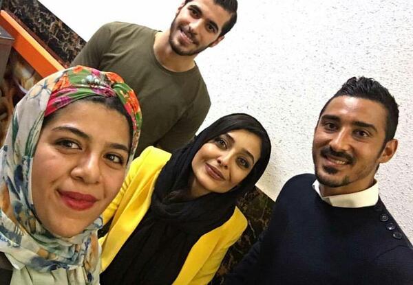 عکس ساره بیات بغل قوچان نژاد