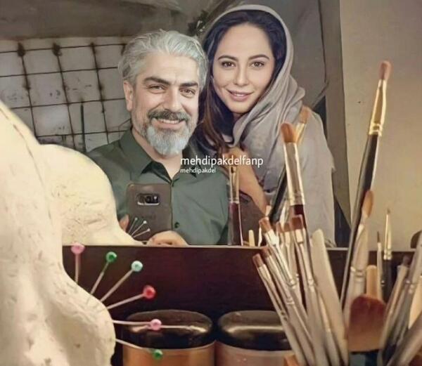 عکس ازدواج مهدی پاکدل با رعنا ازادی ور