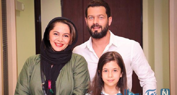 عکس پژمان بازغی با فرزندش