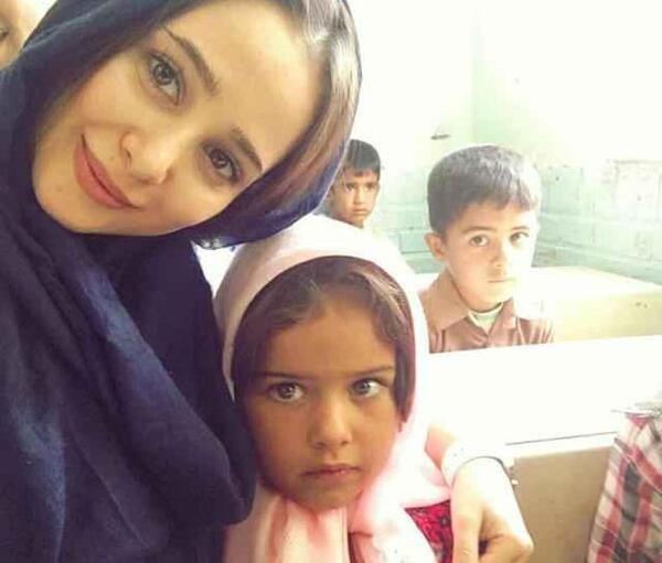 عکس الناز حبیبی در کودکی