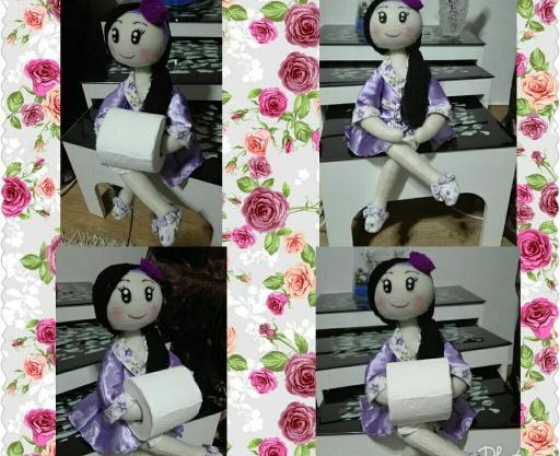 عکس عروسک نشسته نمدی