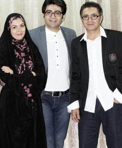 عکس از فرزاد حسنی و همسرش
