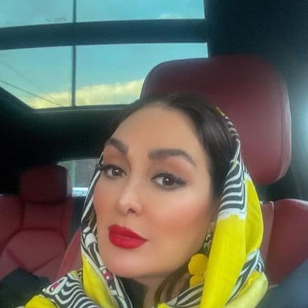 عکس الهام حمیدی با آرایش غلیظ