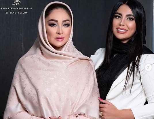 عکس الهام حمیدی با آرایش غلیظ