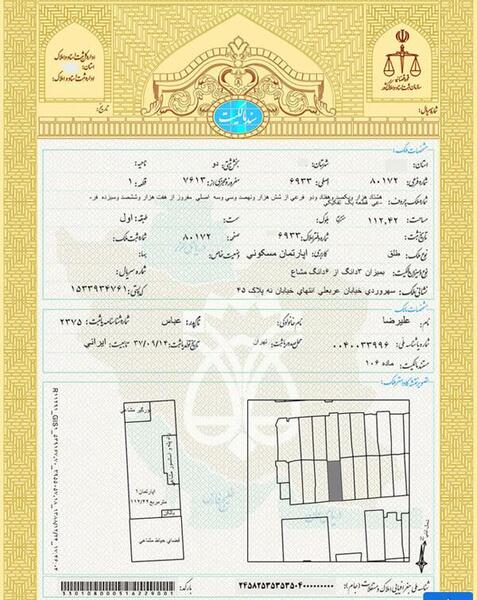 عکس خام سند تک برگ