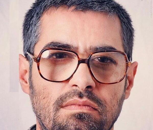 عکس شهاب حسینی با عینک