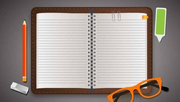 عکس دفتر خالی برای نوشتن متن