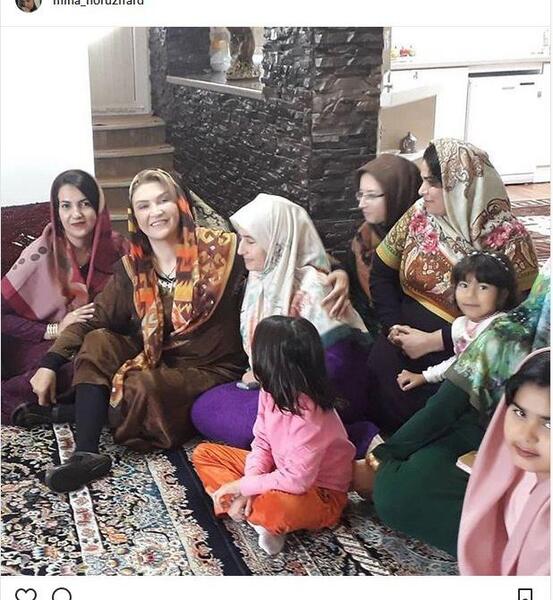 عکس مینا نوروزی و همسرش