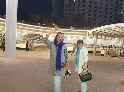 عکس مینا نوروزی و همسرش