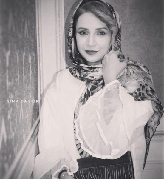 عکس شبنم قلی خانی سیاه و سفید