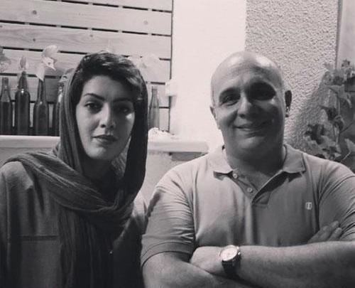 عکس پیام دهکردی با همسرش