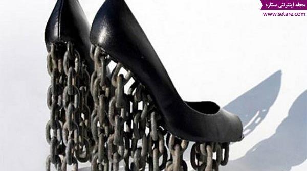 عکس بلندترین پاشنه ی کفش