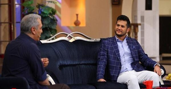 عکس سیاوش خیرابی در افتتاحیه زاپاس