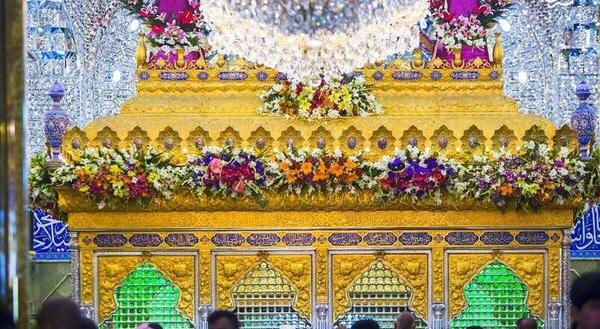 عکس چراغانی حرم امام حسین