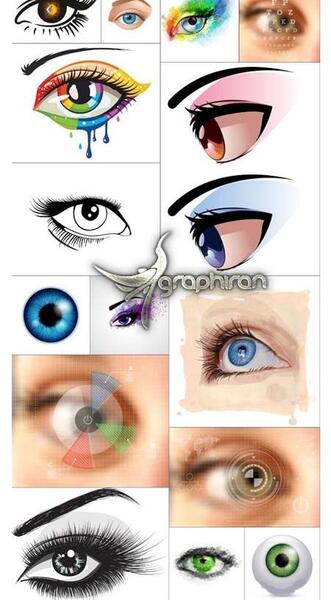 عکس دانلود وکتور چشم