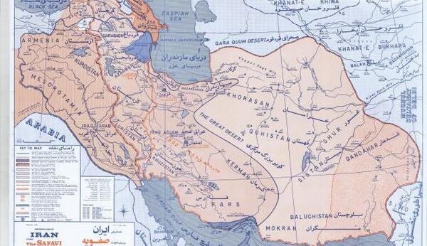 عکس نقشه ی ایران در زمان صفویه