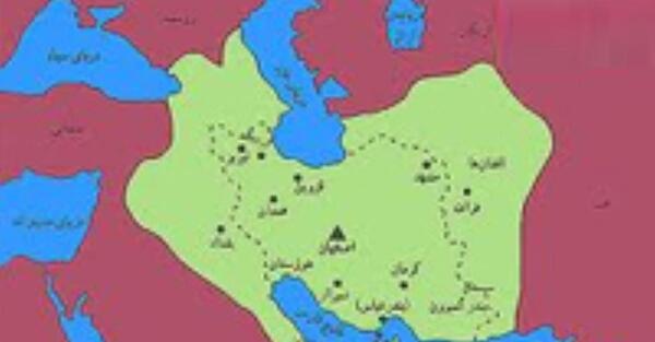 عکس نقشه ی ایران در زمان صفویه
