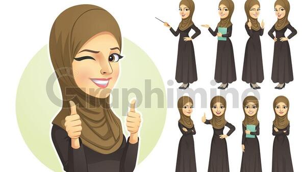 عکس دانلود وکتور خانم