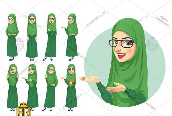 عکس دانلود وکتور خانم