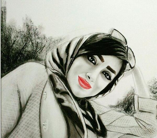 عکس نقاشی صورت آموزش