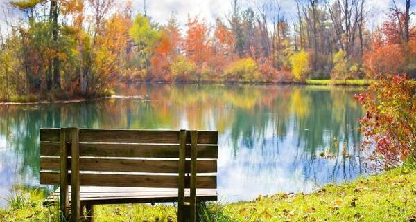 عکس نیمکت خالی