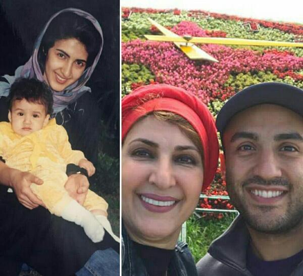 عکس فاطمه گودرزی و پسرش