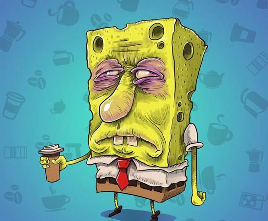 عکس کارتونی قهوه