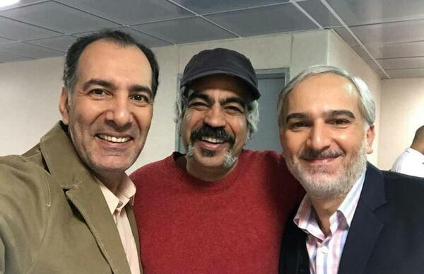 عکس از بیژن بنفشه خواه و همسرش