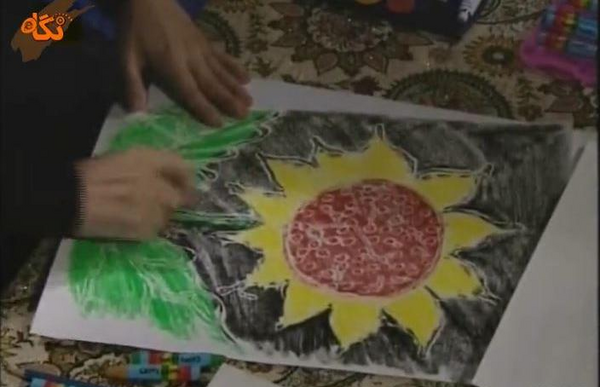 عکس ایده برای نقاشی با مداد شمعی