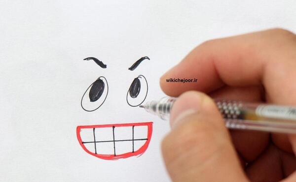 عکس نقاشی صورت ناراحت