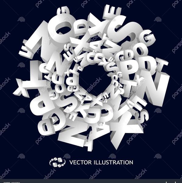 عکس پس زمینه حروف انگلیسی