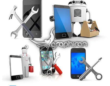 عکس وکتور گوشی موبایل