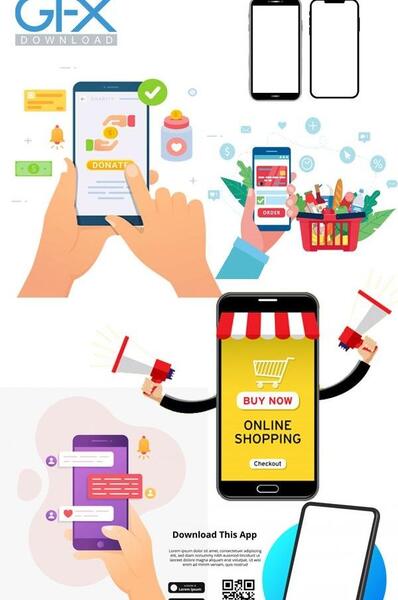 عکس وکتور گوشی موبایل