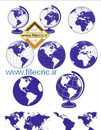عکس دانلود وکتور کره زمین
