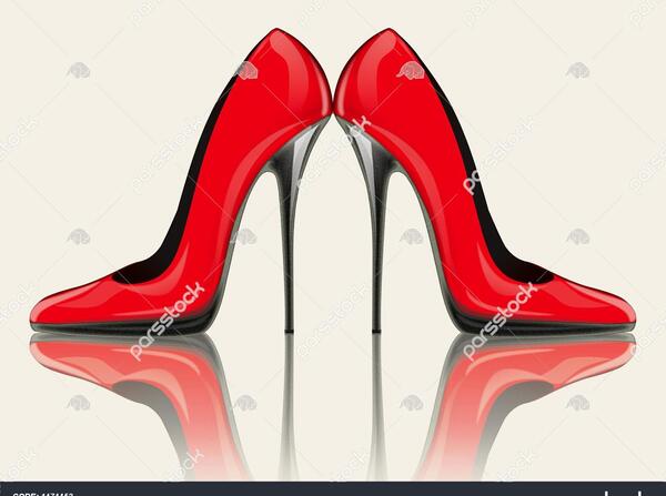 عکس کفش پاشنه بلند عروس قرمز