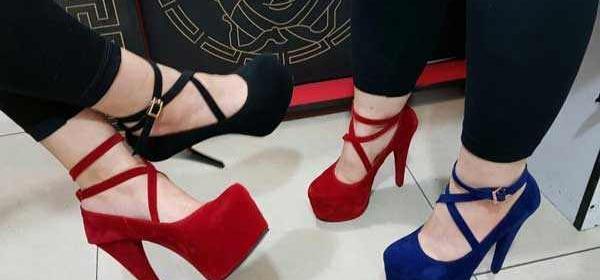 عکس کفش پاشنه بلند عروس قرمز